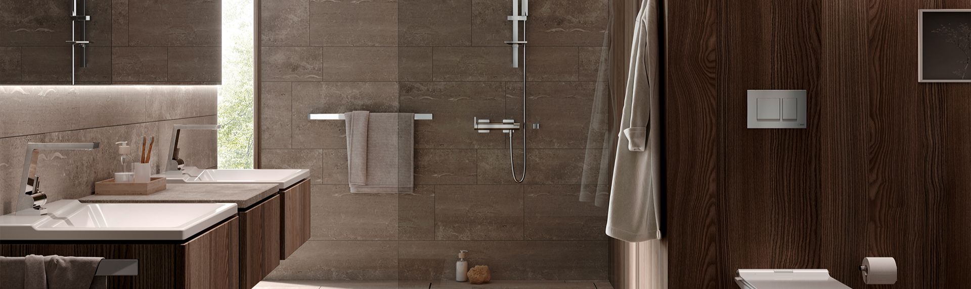Unterputz Rohbauset 2-Wege-Umschalter Chrom 102166207DE